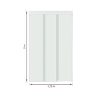 Kit Box Frontal de Correr Vidro Incolor 8mm 115x200cm Branco Brilhante Versatik Speed Temper