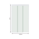 Kit Box Frontal de Correr Vidro Incolor 8mm 120x200cm Branco Brilhante Versatik Speed Temper