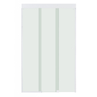 Kit Box Frontal de Correr Vidro Incolor 8mm 120x200cm Branco Brilhante Versatik Speed Temper