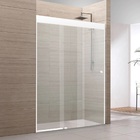 Kit Box de Correr Vidro Incolor 8mm 200x135cm Versatik Branco Brilhante Speed Temper