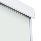 Kit Box Frontal de Correr Vidro Incolor 8mm 180x200cm Branco Brilhante Versatik Speed Temper