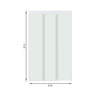 Kit Box Frontal de Correr Vidro Incolor 8mm 200x200cm Branco Brilhante Versatik Speed Temper