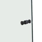 Kit Box Frontal de Correr Vidro Incolor 8mm 190x100cm Elegance Preto Fosco Speed Temper