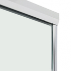 Kit Box Frontal de Correr Vidro Incolor 6mm 110x200cm Cromado Duo Safe Speed Temper