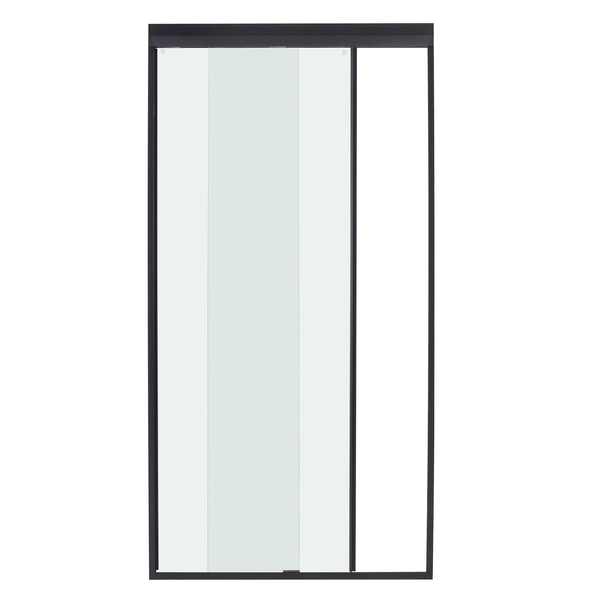 Kit Box Duo Safe Incolor 6mm 110x200cm Preto Fosco Speed Temper