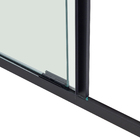 Kit Box Duo Safe Incolor 6mm 110x200cm Preto Fosco Speed Temper