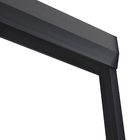 Kit Box Duo Safe Incolor 6mm 110x200cm Preto Fosco Speed Temper