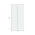 Kit Box Duo Safe Incolor 6mm 140x200cm Branco Brilhante Speed Temper