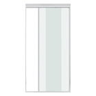 Kit Box Frontal de Correr Vidro Incolor 6mm 140x200cm Cromado Duo Safe Speed Temper