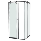 Kit Box Encanto Incolor 8mm 190x80x80cm Preto Fosco Speed Temper