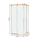 Kit Box Encanto Incolor 8mm 80x80cm Rose Speed Temper