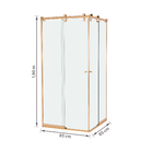 Kit Box Encanto Incolor 8mm 85x85cm Rose Speed Temper