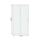 Kit Box Frontal 6mm Remix 120x190cm Branco Brilhante Sensea