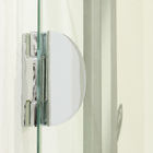 Kit Box Frontal Camarão Vidro Incolor 8mm 185x100cm Cromado Speed Temper