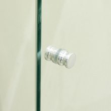 Kit Box Frontal Camarão Vidro Incolor 8mm 185x90cm Cromado Speed Temper