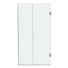 Kit Box Frontal de Abrir Vidro Incolor 8mm 185x85cm Prata Fosco Speed Temper