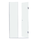 Kit Box Frontal de Abrir Vidro Incolor 8mm 185x95cm Prata Brilhante Speed Temper