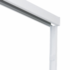 Kit Box Frontal de Correr Vidro Incolor 8mm 110x200cm Branco Speed Temper