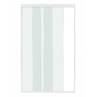 Kit Box Frontal de Correr Vidro Incolor 8mm 110x200cm Branco Speed Temper