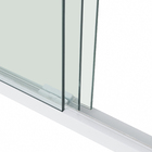 Kit Box Frontal de Correr Vidro Incolor 8mm 90x200cm Branco Speed Temper