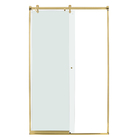 Kit Box Frontal de Correr Dourado 190x100cm Speed Temper