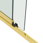 Kit Box Frontal de Correr Dourado 190x100cm Speed Temper