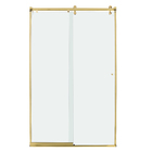 Kit Box Frontal de Correr Dourado 190x110cm Speed Temper