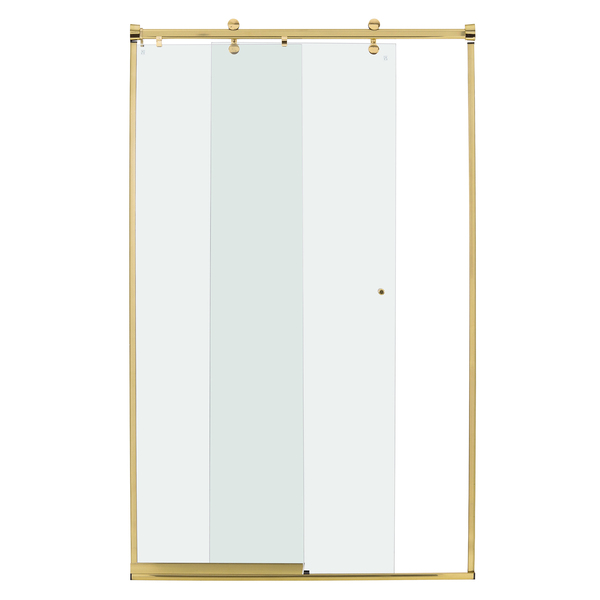 Kit Box Frontal de Correr Dourado 190x110cm Speed Temper