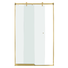 Kit Box Frontal de Correr Dourado 190x120cm Speed Temper