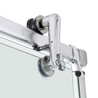 Kit Box Frontal de Correr Vidro Incolor 8mm 190x130cm Elegance Prata Speed Temper