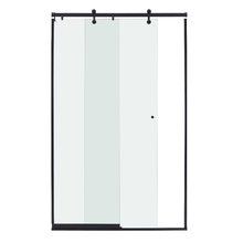 Kit Box Frontal de Correr Vidro Incolor 8mm 190x150cm Elegance Preto Speed Temper