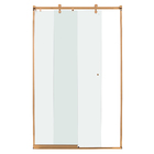 Kit Box Frontal de Correr Rose 190x100cm Speed Temper