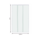 Kit Box Frontal de Correr Vidro Incolor 8mm 120x200cm Branco Speed Temper