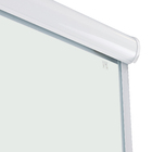 Kit Box Frontal de Correr Vidro Incolor 8mm 190x100cm Branco Brilhante Speed Temper