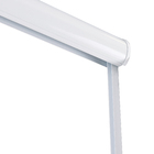 Kit Box Frontal de Correr Vidro Incolor 8mm 190x100cm Branco Brilhante Speed Temper