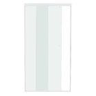 Kit Box Frontal de Correr Vidro Incolor 8mm 190x100cm Branco Brilhante Speed Temper