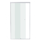 Kit Box Frontal de Correr Vidro Incolor 8mm 190x110cm Prata Brilhante Speed Temper