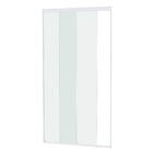 Kit Box Frontal de Correr Basic Vidro Incolor 6mm 190x130cm Branco Speed Temper