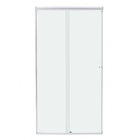 Kit Box Frontal de Correr Vidro Incolor 8mm 190x140cm Kit Prata Brilhante Speed Temper