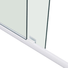 Kit Box Frontal de Correr Vidro Incolor 8mm 190x150cm Branco Brilhante Speed Temper