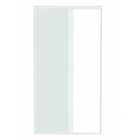 Kit Box Frontal de Correr Vidro Incolor 8mm 190x150cm Branco Brilhante Speed Temper