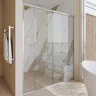 Kit Box Frontal de Correr Vidro Incolor 8mm 160x190cm Cromado Basic Speed Temper