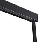 Kit Box Frontal de Vidro Temperado Incolor com Ferragem Preta 1,10x1,90m