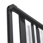 Kit Box Frontal Sanfonado Plástico 10mm 130x185cm Preto BCF