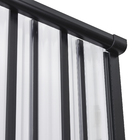 Kit Box Frontal Sanfonado Plástico 10mm 130x185cm Preto BCF