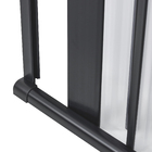 Kit Box Frontal Sanfonado Plástico 10mm 130x185cm Preto BCF