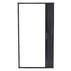 Kit Box Frontal Sanfonado Plástico 10mmm 160x185cm Preto BCF