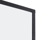 Kit Box para Ducha Fixo Vidro Temperado Incolor e Ferragem Preta 1,90mx60cm Speed Temper