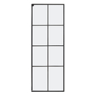 Kit Box para Ducha Fixo Vidro Temperado Incolor e Ferragem Preta 1,90mx80cm Speed Temper