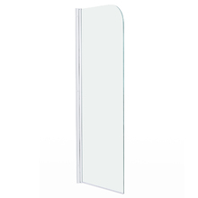 Kit Box para Ducha Vidro Incolor Flexível 8mm 70x190cm Branco Speed Temper